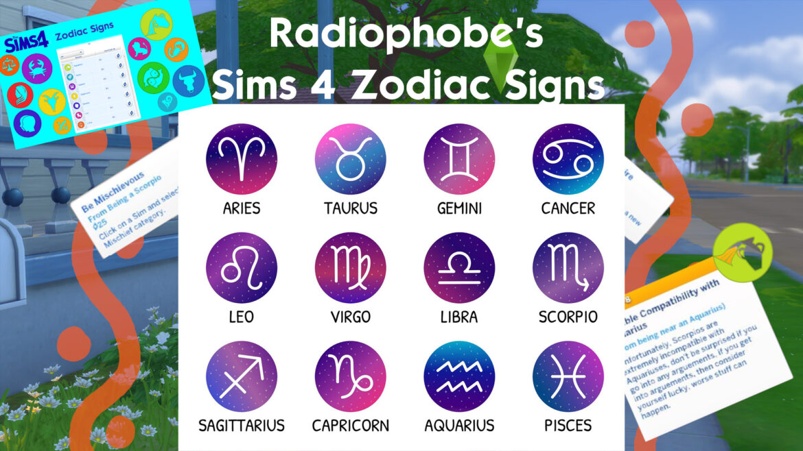 zodiac traits sims 4 mod