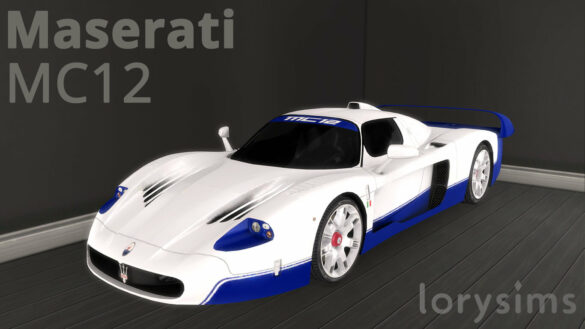Sims 4 2005 Maserati MC12 at LorySims
