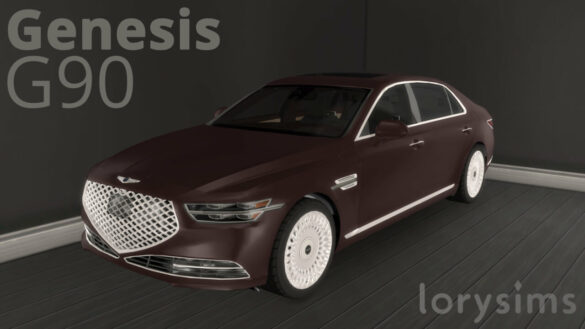 Sims 4 2020 Genesis G90 at LorySims