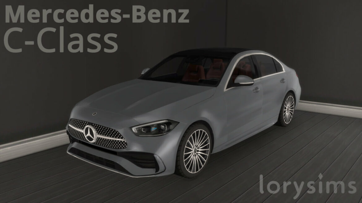 Sims 4 2022 Mercedes-Benz C-Class at LorySims