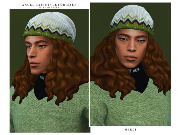 Sims 4 Angel Hairstyle For Male by -Merci- at TSR