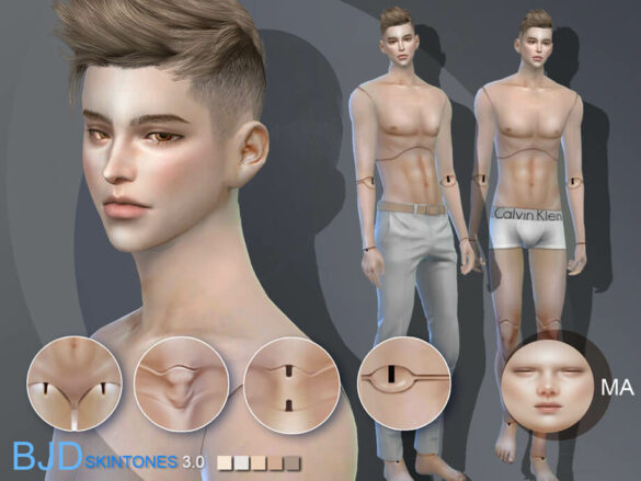 BJD3.0 Doll skintones A for male by S-Club WMLL at TSR