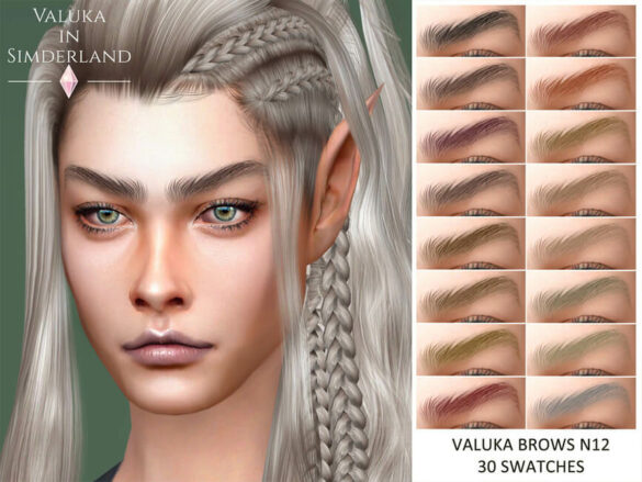 Sims 4 Brows N12 by Valuka at TSR