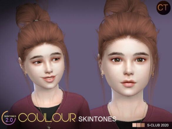 Sims 4 COLOURS skintones CT 2.0 by S-Club WMLL at TSR