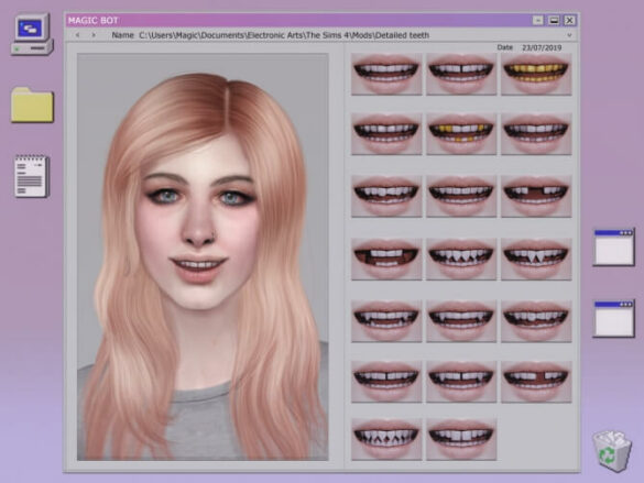 Sims 4 DETAILED TEETH at Magic-bot