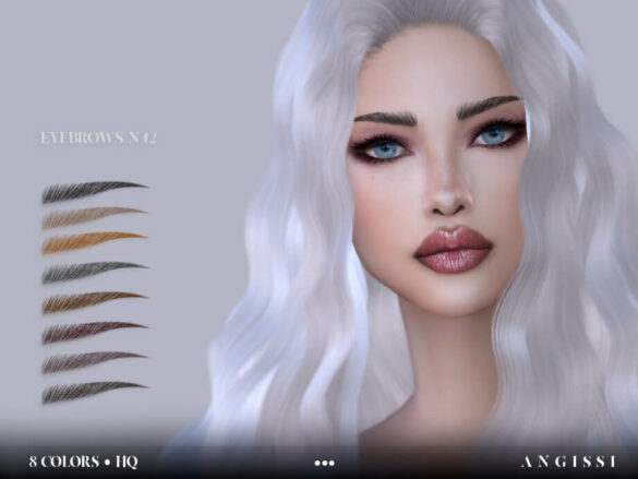 Sims 4 Eyebrows n42 by ANGISSI at TSR