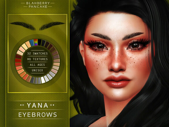 Sims 4 EYEBROWS YANA & YARA at Blahberry Pancake