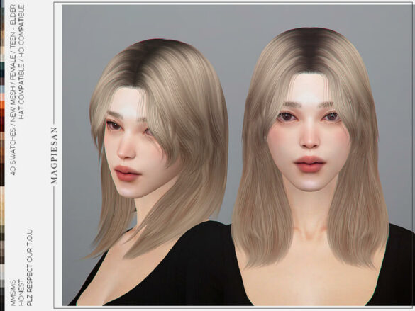 Sims 4 Honest Hair by magpiesan at TSR