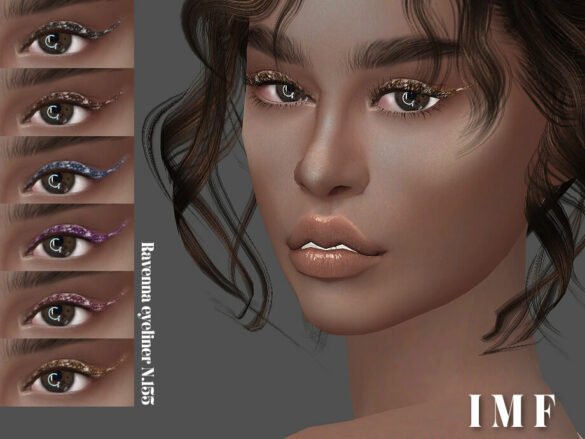 Sims 4 IMF Ravenna Eyeliner N.155 by IzzieMcFire at TSR