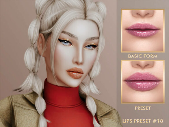 Sims 4 LIPS PRESET #18 by Jul_Haos at TSR