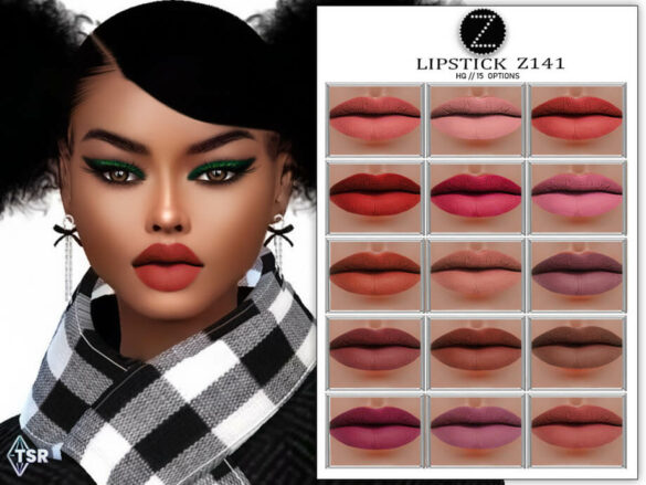 Sims 4 LIPSTICK Z141 by ZENX at TSR