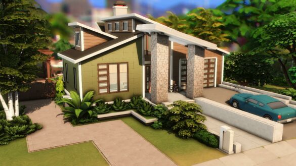 Mid-Century House by plumbobkingdom at Mod