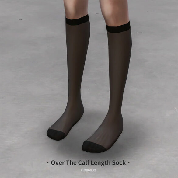 Sims 4 Over The Calf Length Sock at Charonlee