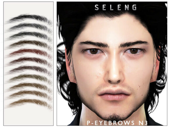 Sims 4 P-Eyebrows N3 by Seleng at TSR