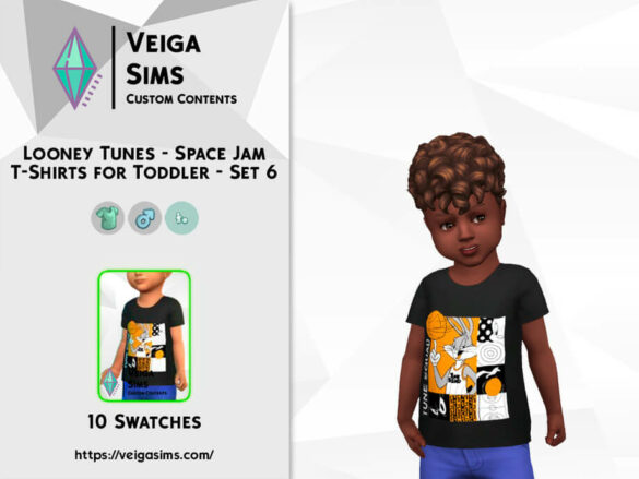Space Jam T-Shirts for Toddler – Set 6