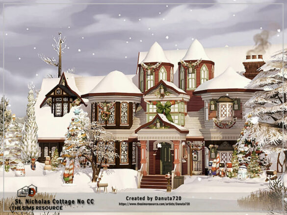 Sims 4 St. Nicholas Cottage by Danuta720 at TSR