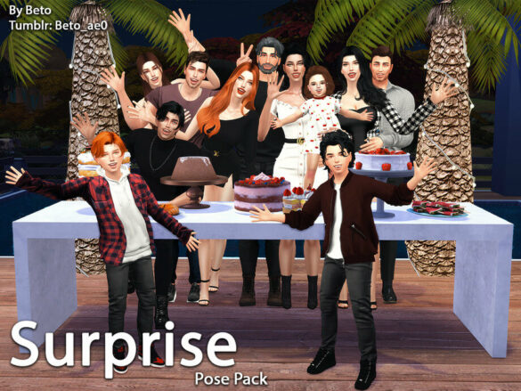 Sims 4 Surprise Pose pack by Beto_ae0 at TSR