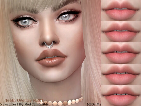 Sims 4 Teeth Overlay NB01 at MSQ Sims