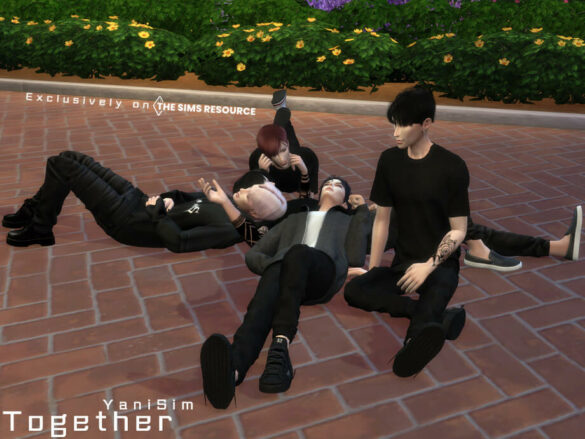 Sims 4 Together (Pose Pack) by YaniSim at TSR