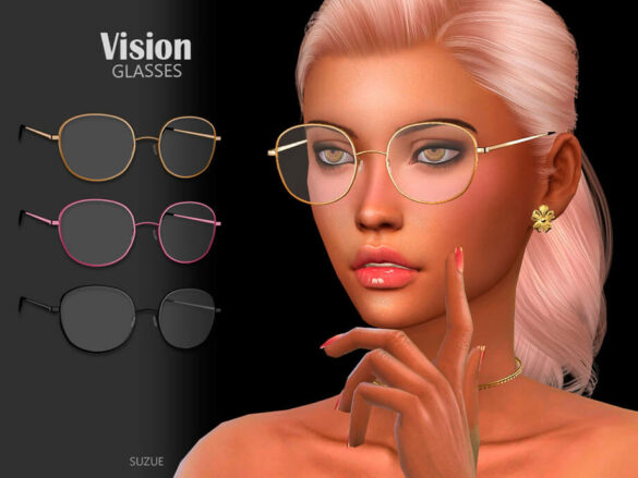 Sims 4 Vision Glasses by Suzue at TSR