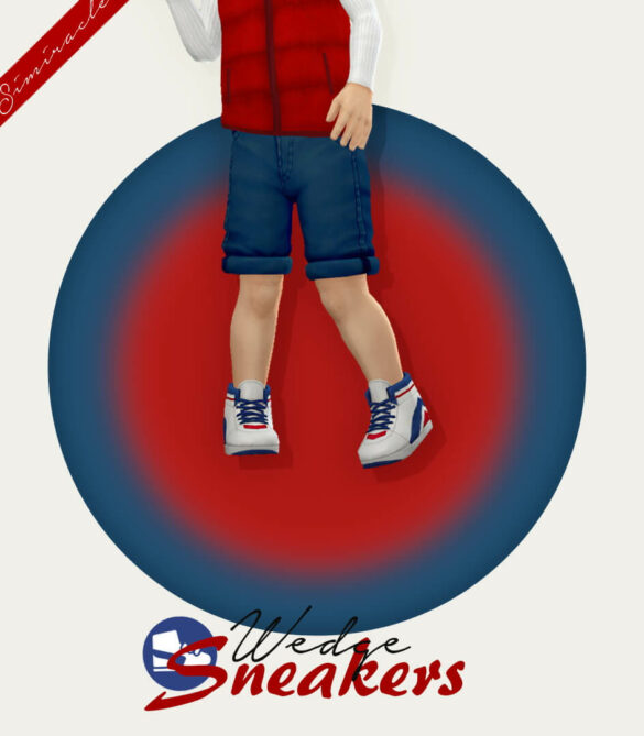 Sims 4 Wedge Sneakers Toddler Version at Simiracle