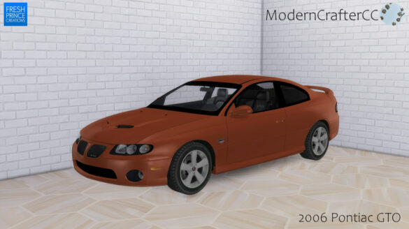The Sims 4 2006 Pontiac GTO at Modern Crafter CC