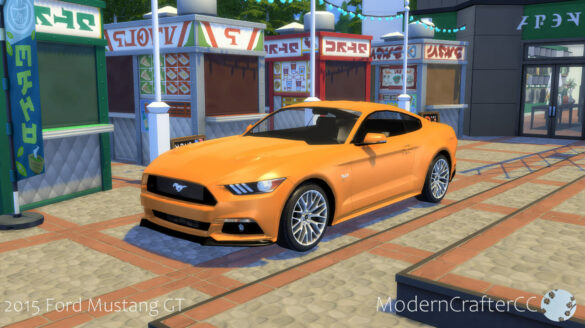 The Sims 4 2015 Ford Mustang GT at Modern Crafter CC
