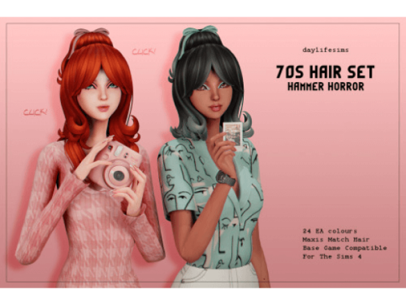 70s HAIR SET – Hammer Horror Hairstyle
