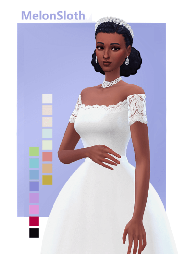 The Sims 4 amina wedding dress