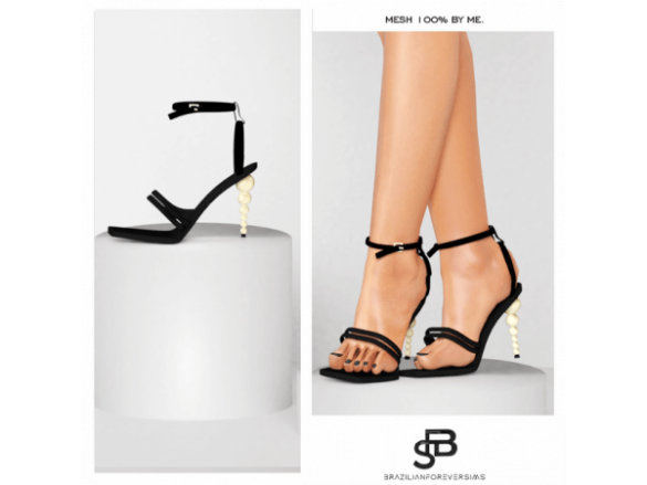 The Sims 4 ANTONELLA HIGH SANDAL by BrazilianForeverSims