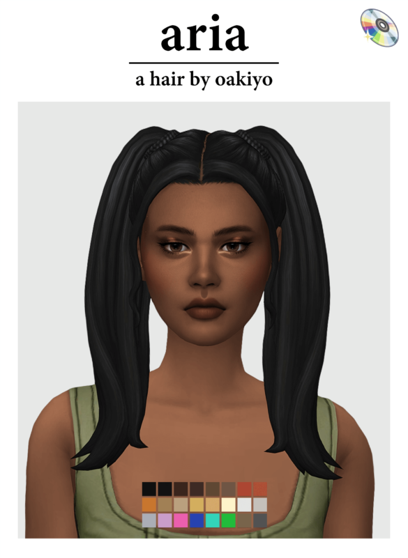 The Sims 4 aria hair