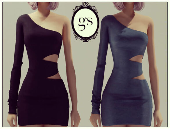 The Sims 4 asymmetric dress