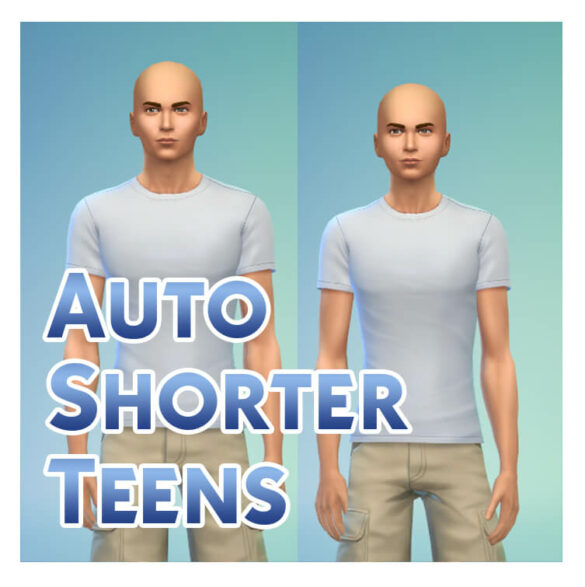 The Sims 4 Auto Shorter Teens Auto Shorter Teens