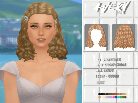 The Sims 4 avery hair