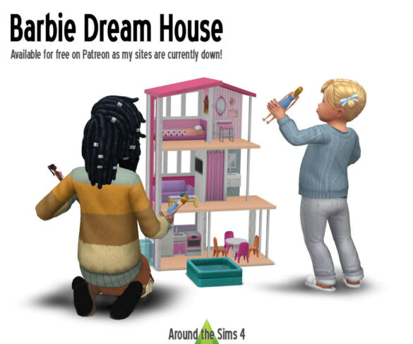The Sims 4 Barbie Dreamhouse at Around the Sims 4