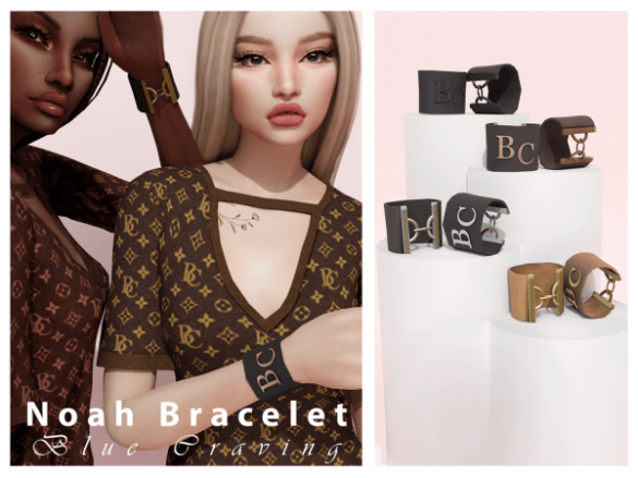 The Sims 4 Blue Craving – Noah Cuff Bracelets