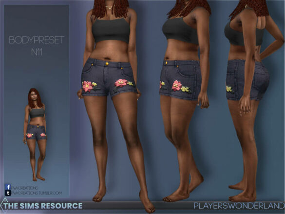 The Sims 4 BodyPreset N11 by PlayersWonderland