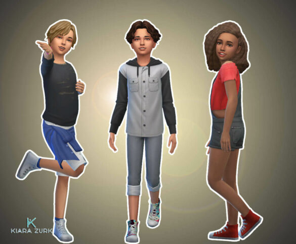 The Sims 4 Canvas Hi Top Conversion at My Stuff Origin