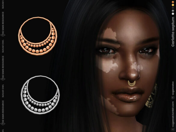 The Sims 4 Carlotta septum by sugar owl