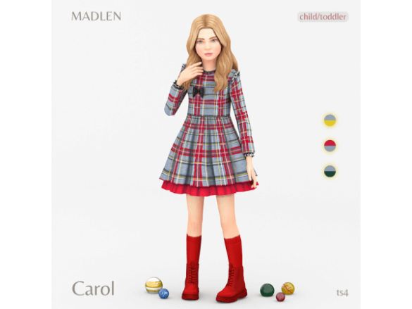 The Sims 4 Carol Dress by Madlen