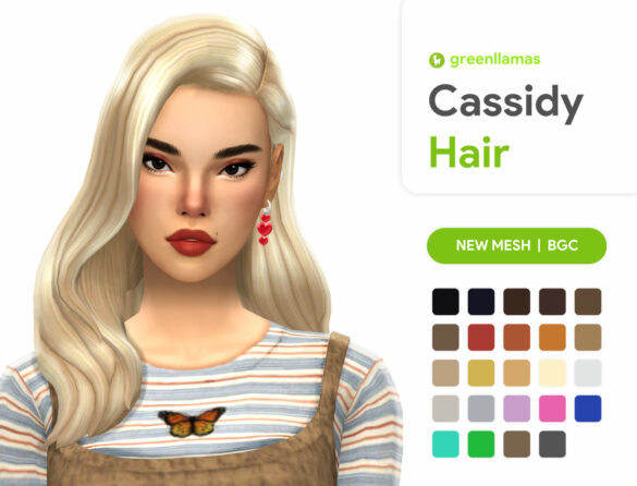 The Sims 4 Cassidy Hair | greenllamas