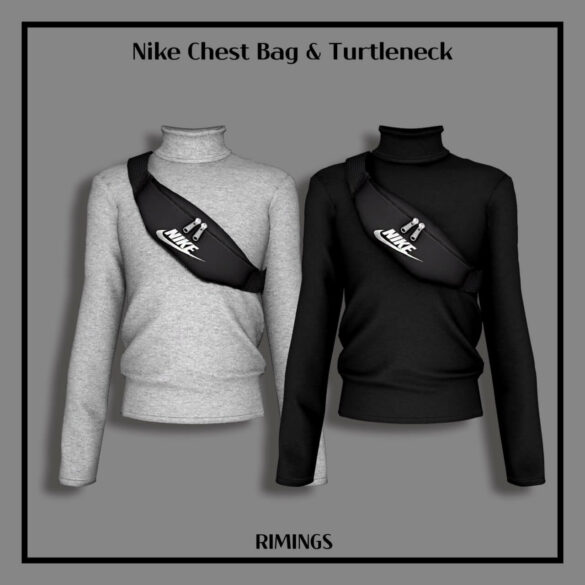 The Sims 4 Chest Bag & Turtleneck at RIMINGs