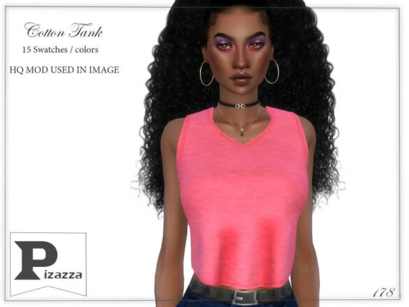 The Sims 4 Cotton Tank by pizazz
