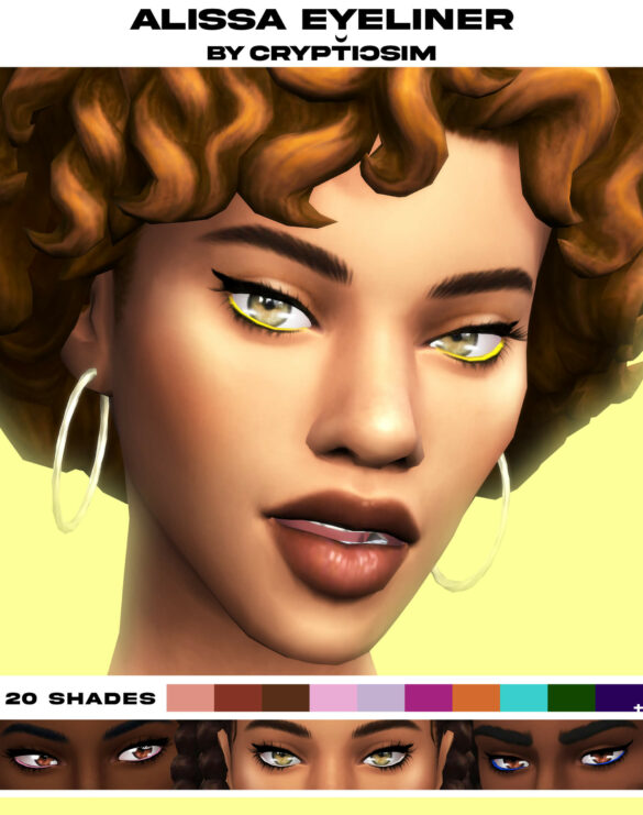 The Sims 4 crypticsim alissa eyeliner