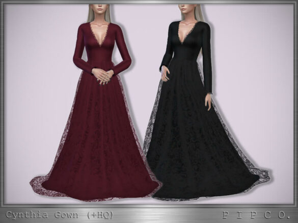 The Sims 4 Cynthia Gown by Pipco