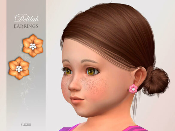 The Sims 4 Delilah Earrings Toddler by Suzue