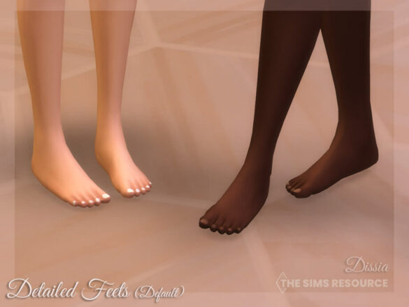 The Sims 4 Detailed Feets (Default) by Dissia