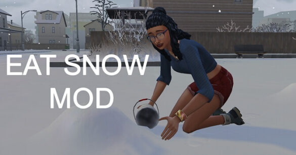 The Sims 4 Eat Snow Mod at KAWAIISTACIE