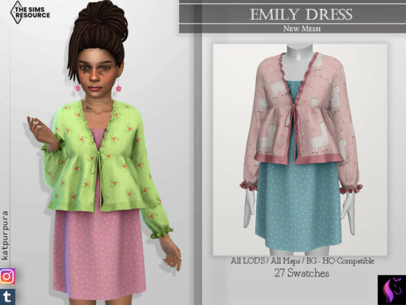 The Sims 4 Emily Dress by KaTPurpura