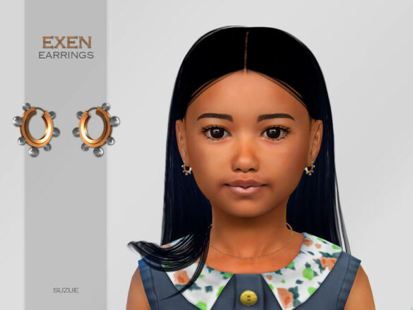 The Sims 4 Exen Earrings Child by Suzue